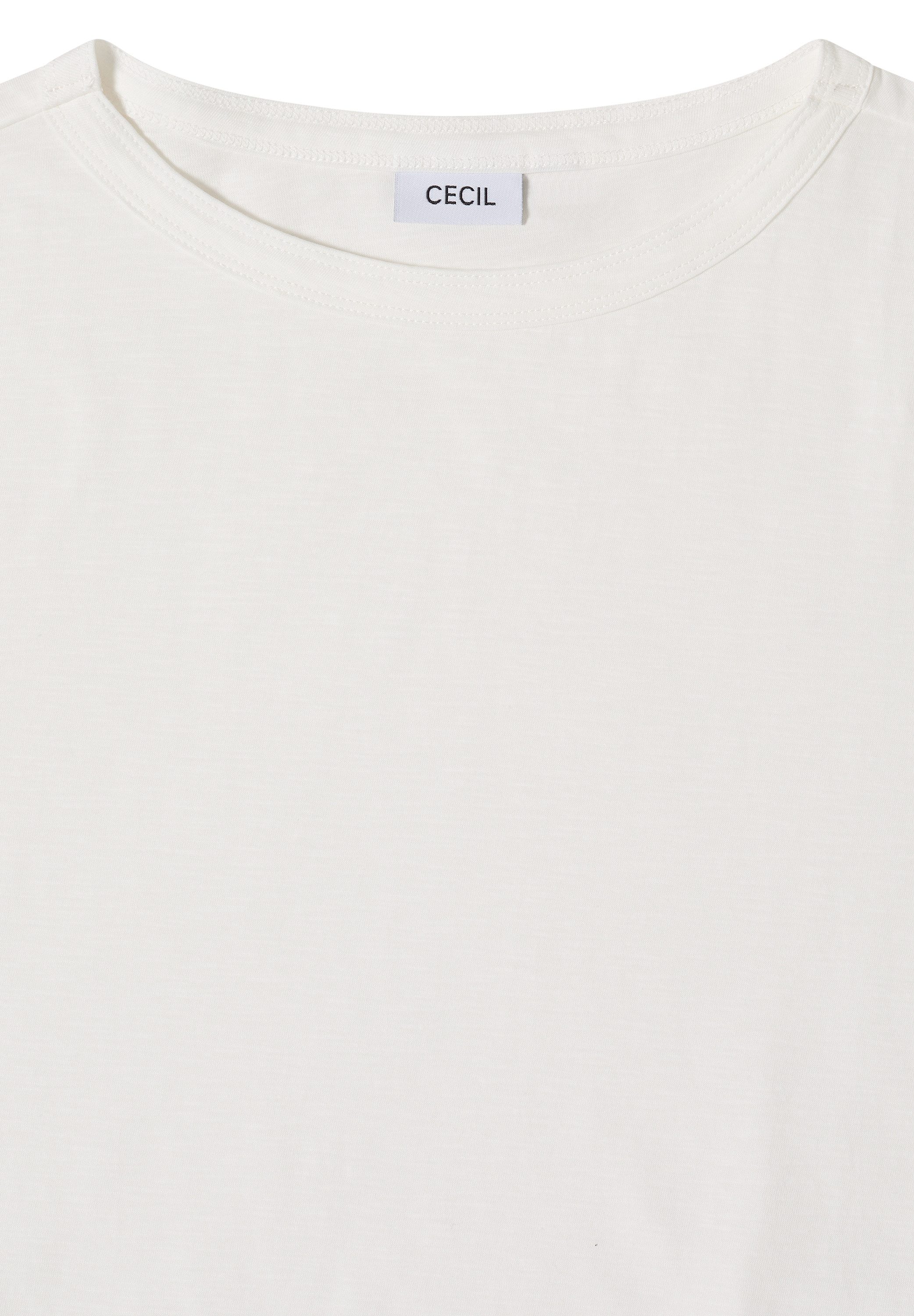 CECIL Kurzarmshirt aus weicher Baumwolle