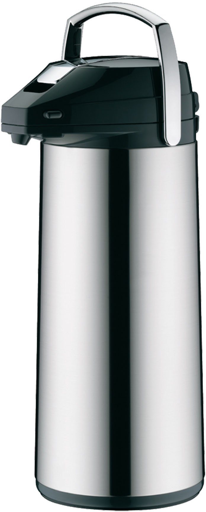 Pump-Isolierkanne, Edelstahl, mit Alfi l, Glaseinsatz edelstahlfarben 3,0