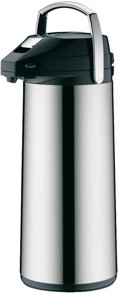 Alfi Pump-Isolierkanne, 3,0 l, Edelstahl, mit Glaseinsatz