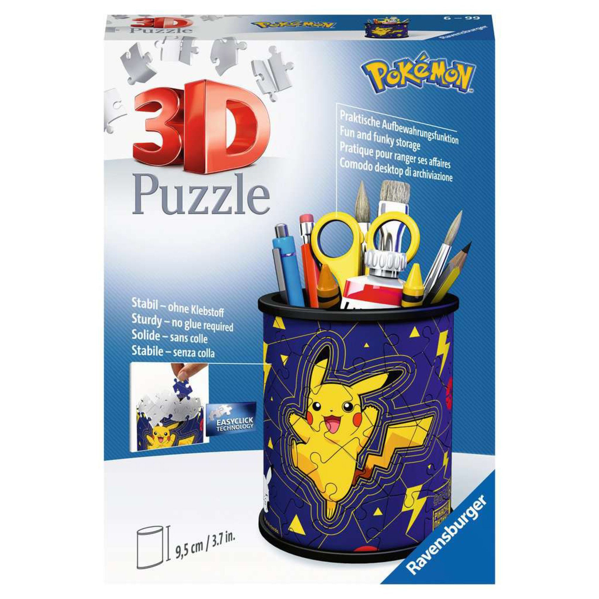 Ravensburger Puzzle Ravensburger 3D Puzzle Utensilo Pokémon, 54 Puzzleteile