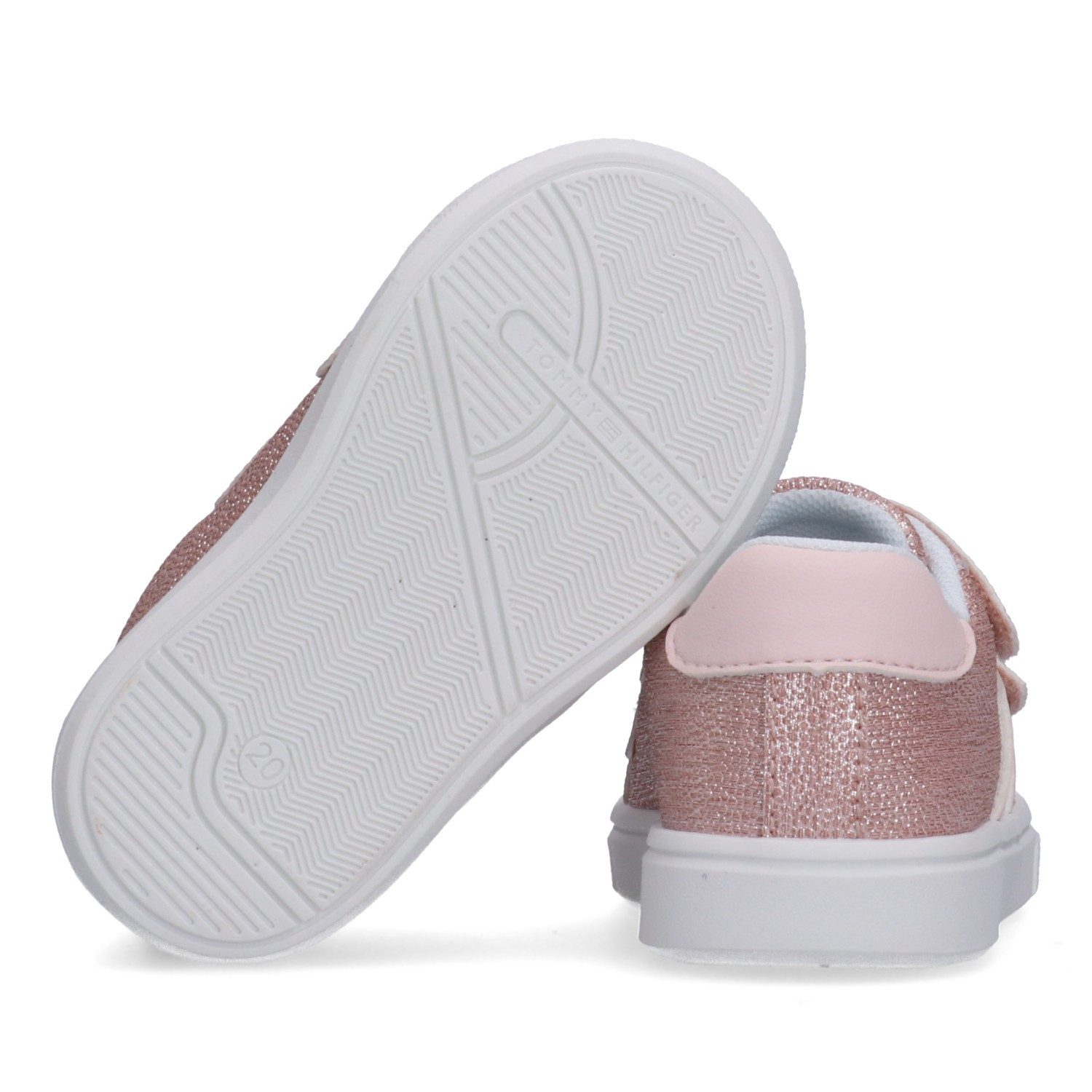 Tommy Hilfiger Sneaker Schlupfschuh Klettschuh, Mädchenschuh mit allover Glitzer – Bild 2 von 5