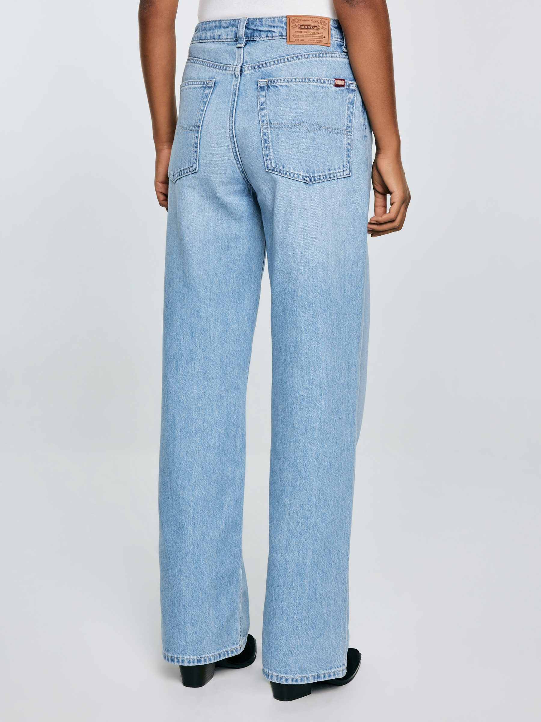 BIG STAR Weite Jeans ATREA hohe Leibhöhe