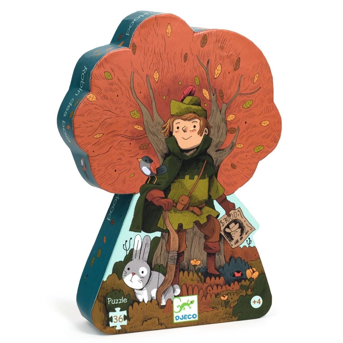 DJECO Puzzle Robin Hood - 36 Teile Kinderpuzzle für Kinder, 36 Puzzleteile, Kinderpuzzle