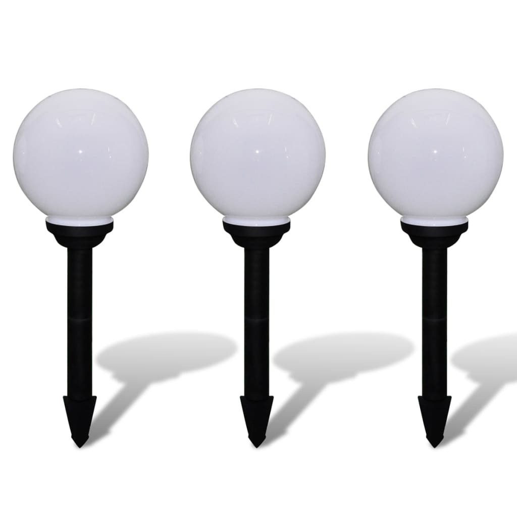 furnicato Gartenleuchte Wegeleuchten 3 Stk. LED 20 cm mit Erdspieß