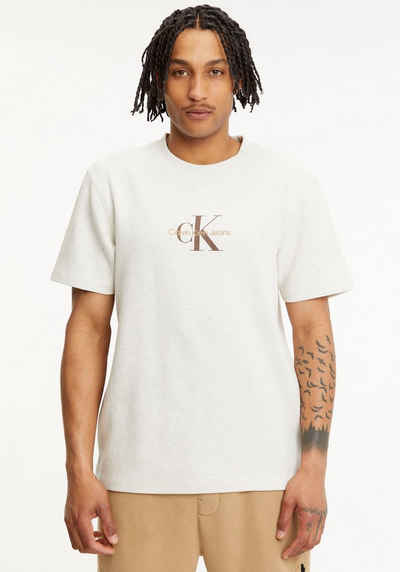 Calvin Klein Jeans T-Shirt ARCHIVAL MONOLOGO WAFFLE TEE mit Waffelstrukturmuster