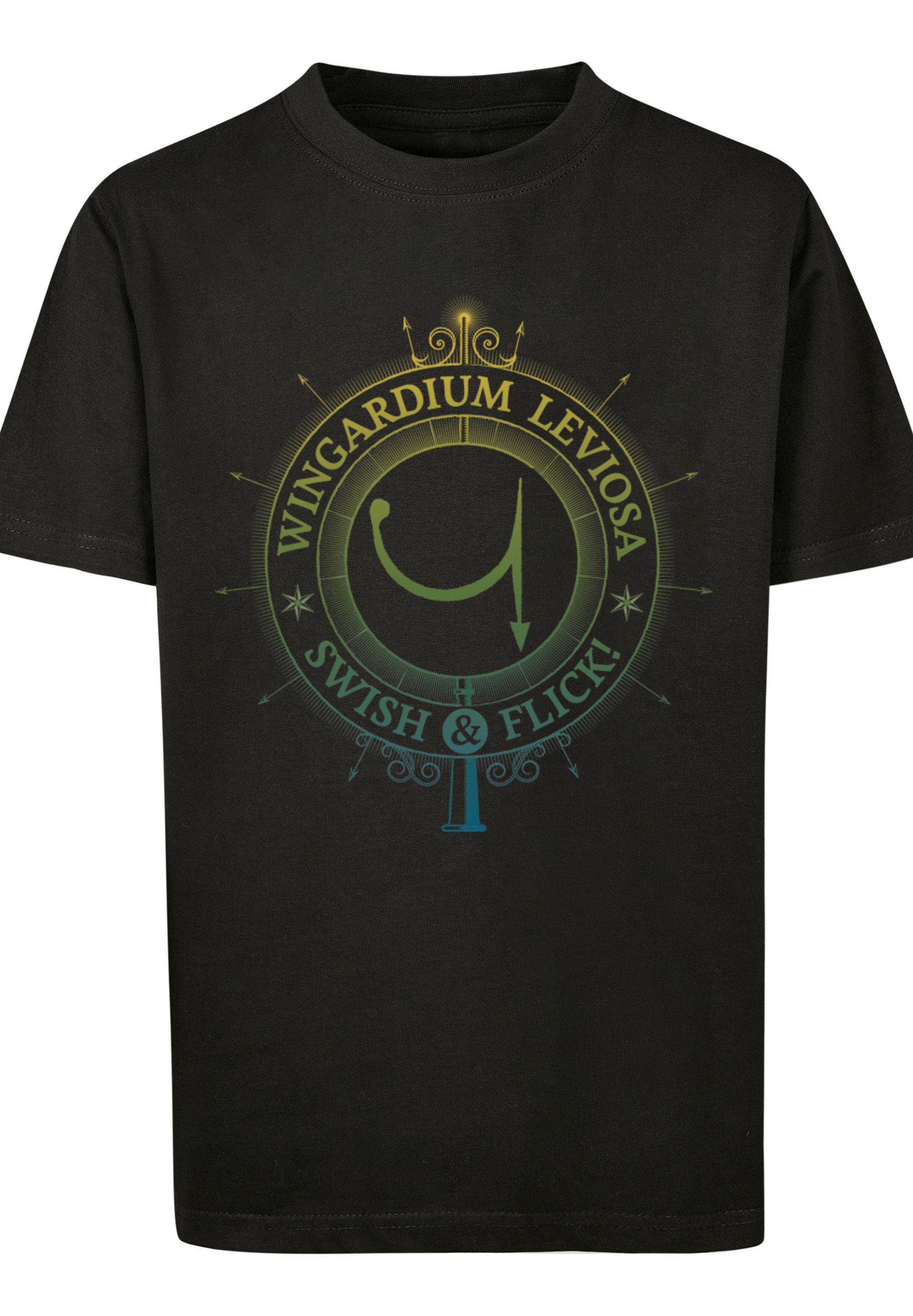 F4NT4STIC T-Shirt Harry Charms Leviosa Print Potter schwarz Wingardium Spells