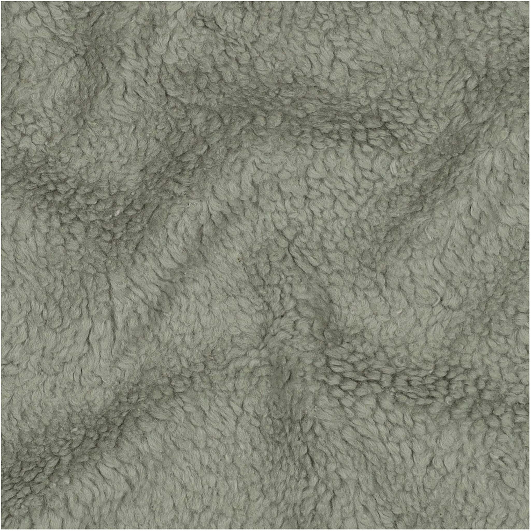 Thumbnail - maDDma Stoff Teddystoff Baumwoll-Fleece ab 0,5mx1,6m Teddyplüsch Plüsschstoff, blassgrün