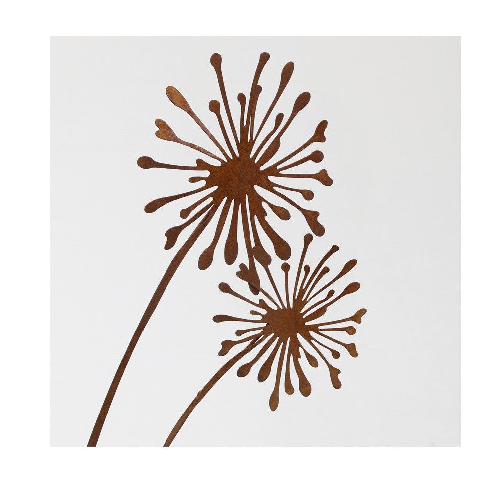 mucHome Gartenstecker Pusteblume Naturrost Höhe 75 oder 90cm günstig online kaufen