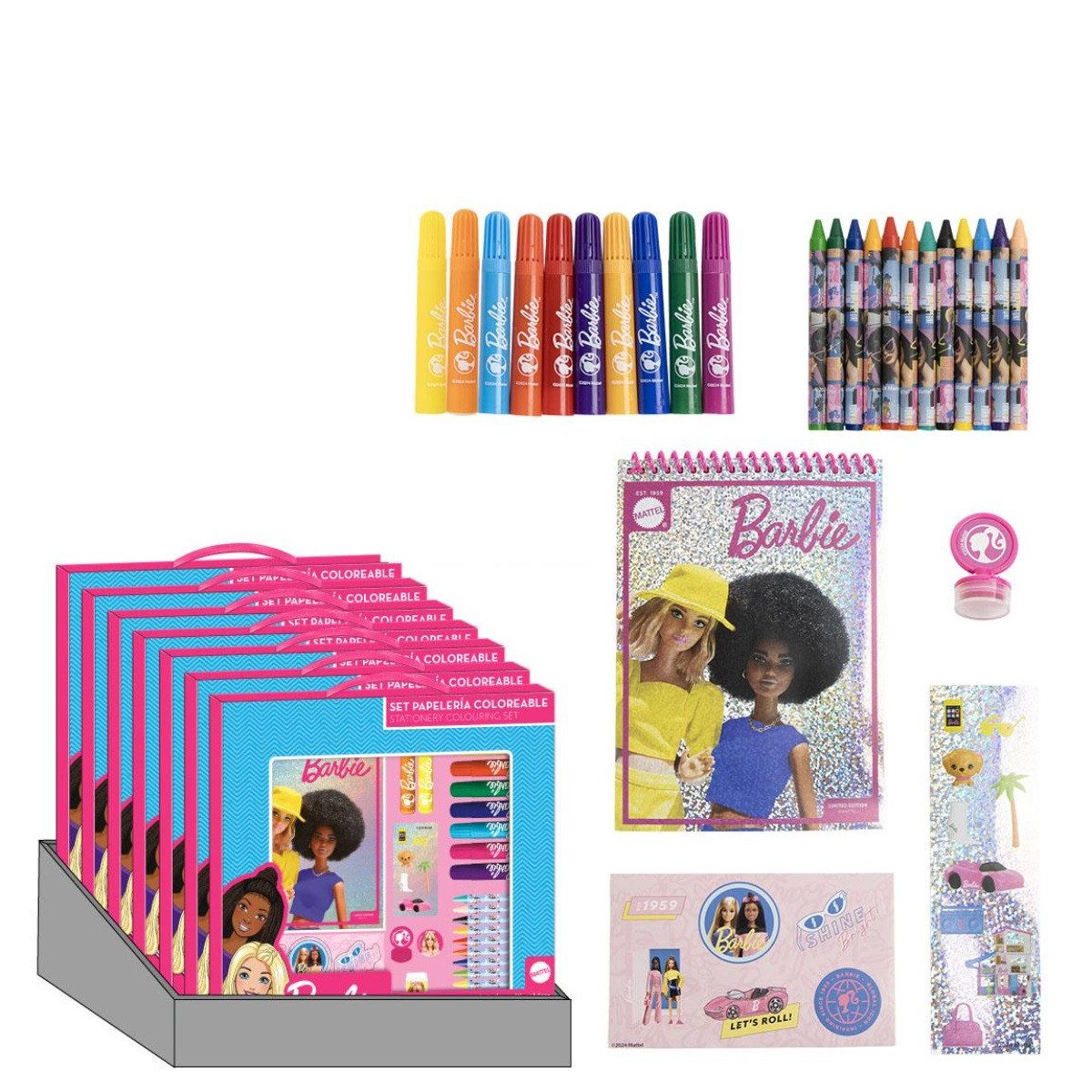 Cerda Kreativset Barbie Kreativset zum Ausmalen – Schreibwaren für Schule & Freizeit