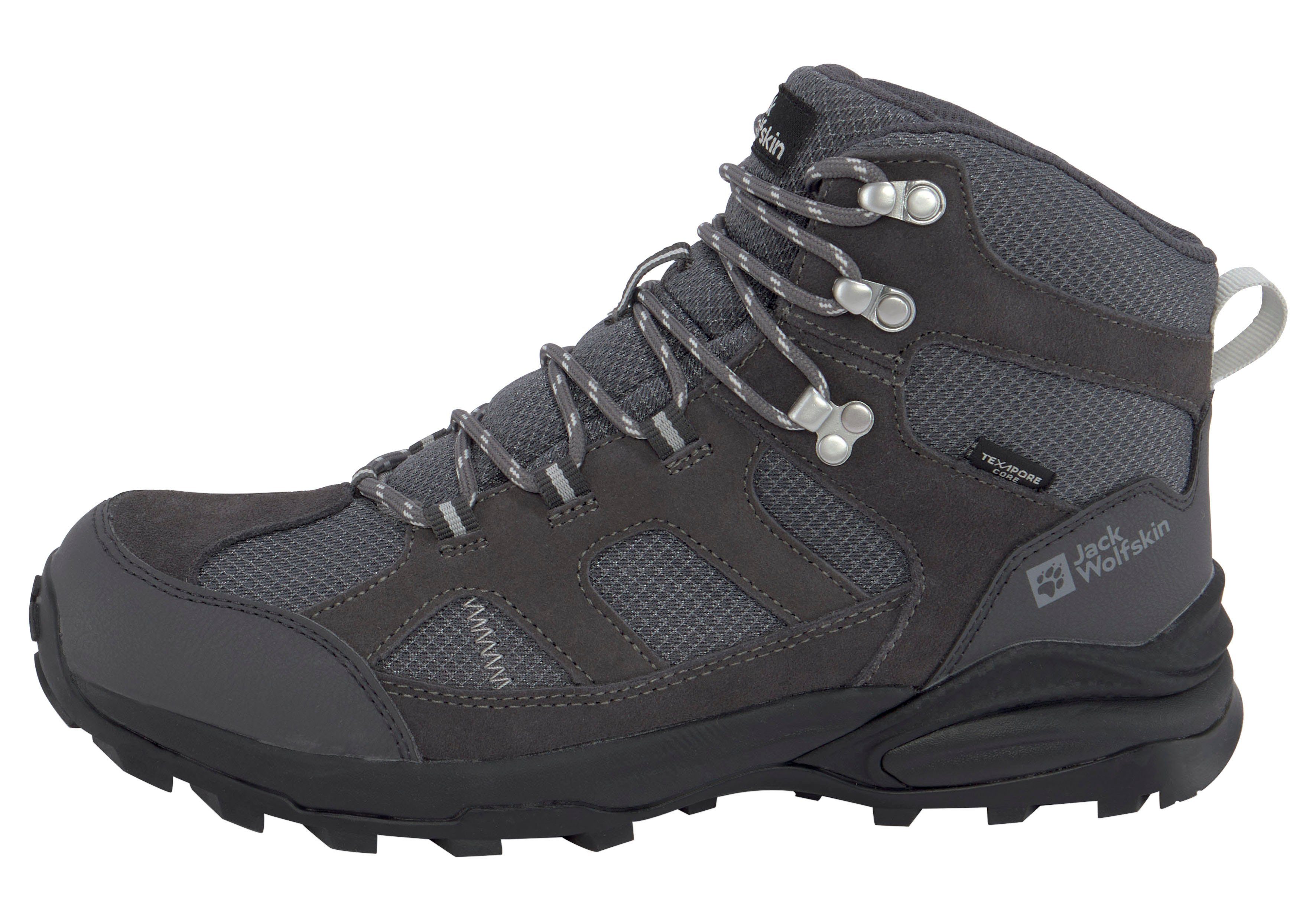 Jack wasserdicht Wanderschuh MID HIKER Wolfskin TRAIL TEXAPORE anthrazit