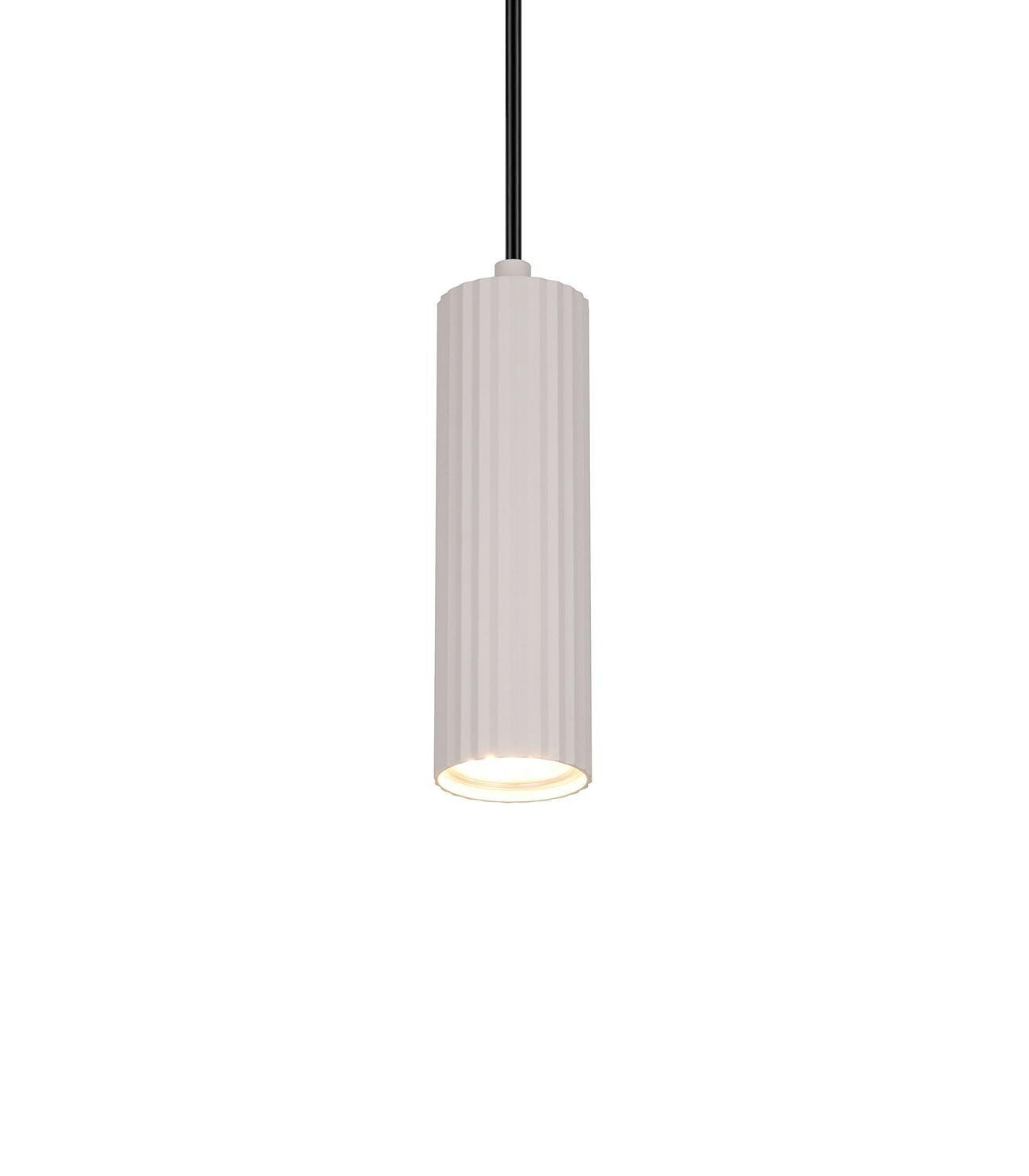 TRIO Leuchten Pendelleuchte SOKA, 1-flammig, Grau, Metall, höhenverstellbar, ohne Leuchtmittel, Ø 9 x H 150 cm