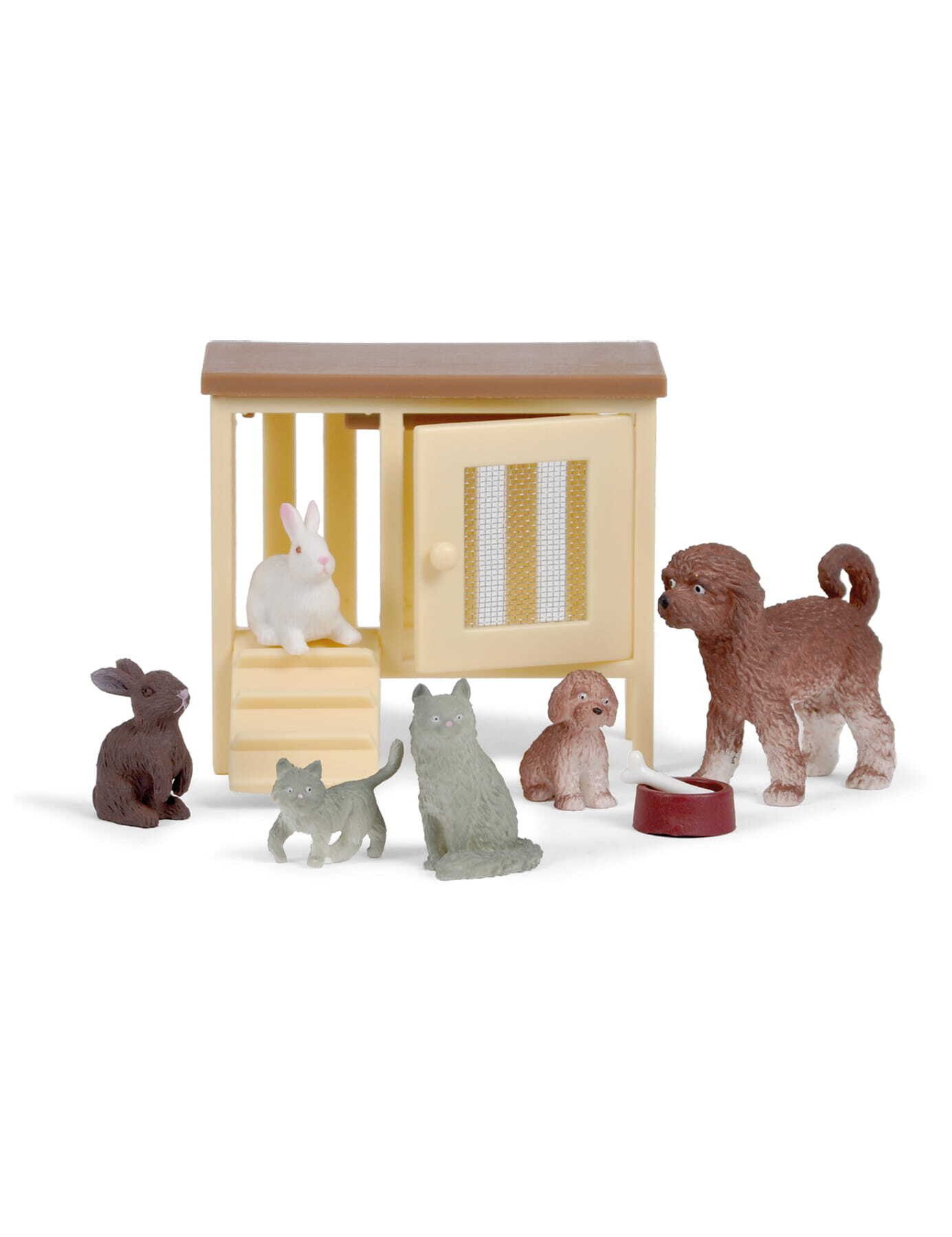 Lundby Puppenhausmöbel Puppenhauszubehör Haustierset (9 Teile, günstig online kaufen