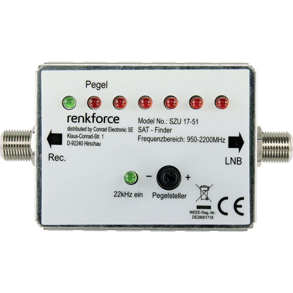 Renkforce Satfinder Renkforce RF-4470372 SAT Finder