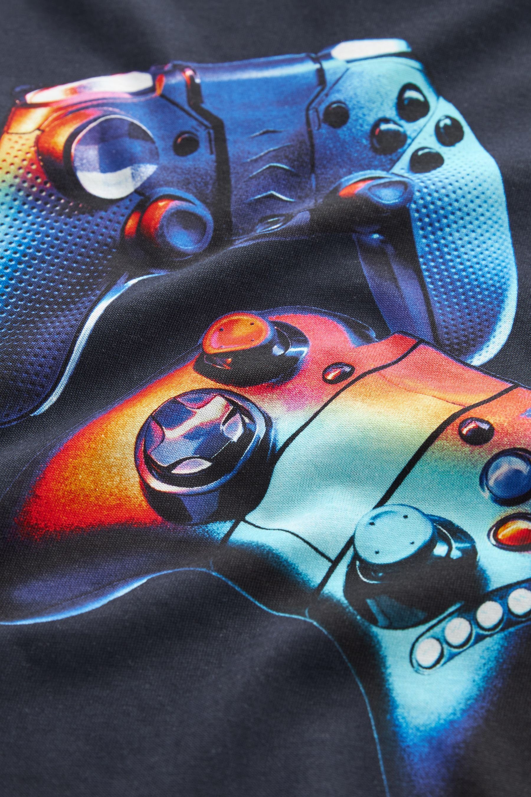 Next T-Shirt Grafik-T-Shirt (1-tlg) Blue Controller Gaming