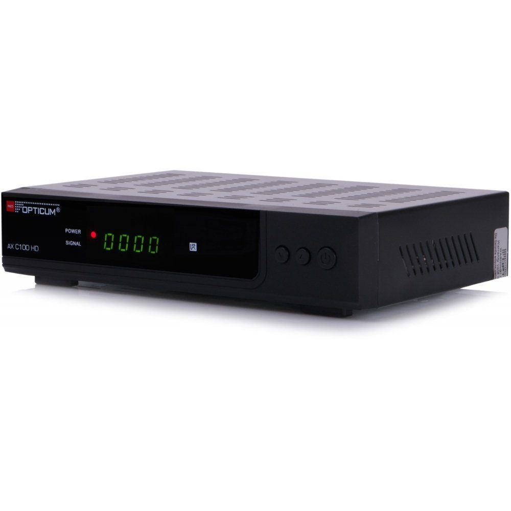 RED OPTICUM AX C100 HD HDTV - Receiver - schwarz Kabel-Receiver – Bild 4 von 5