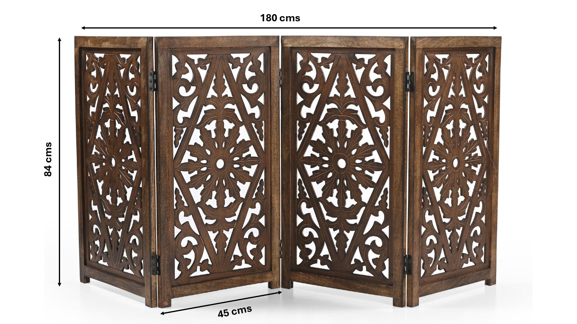 iAnanas Hundegitter faltbar & freistehend - Haustiergitter 180×84 cm Trennwand, Türschutzgitter, Raumteiler oder Kaminschutz