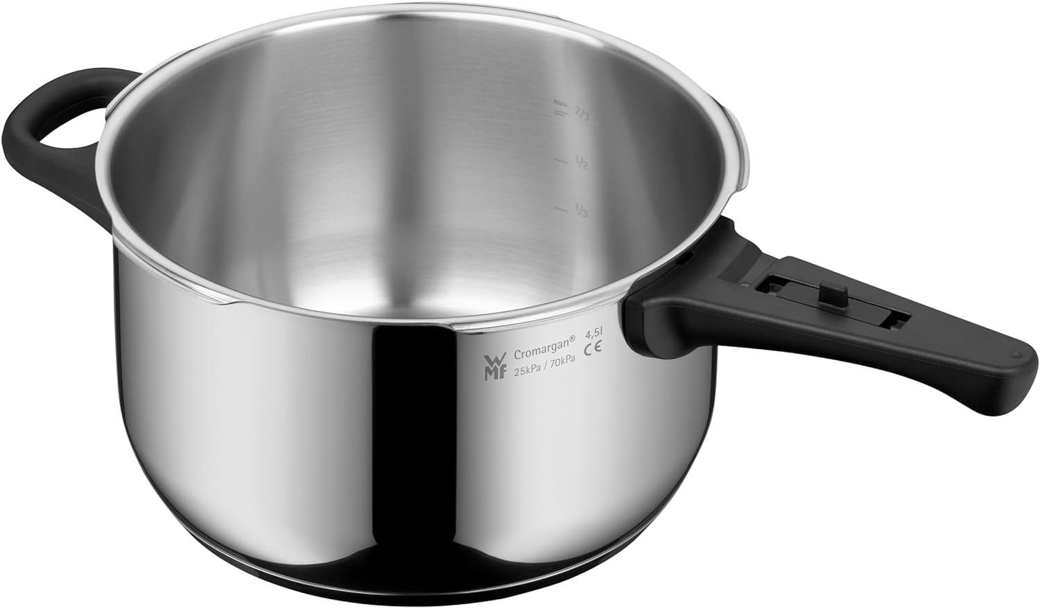WMF Schnellkochtopf Perfect Perfect One Pot Schnellkochtopf-Unterteil, 22 cm, 4,5 Liter, Cromargan Edelstahl 18/10 Rostfrei (ohne Deckel, 1-tlg., 4,5l), One Pot