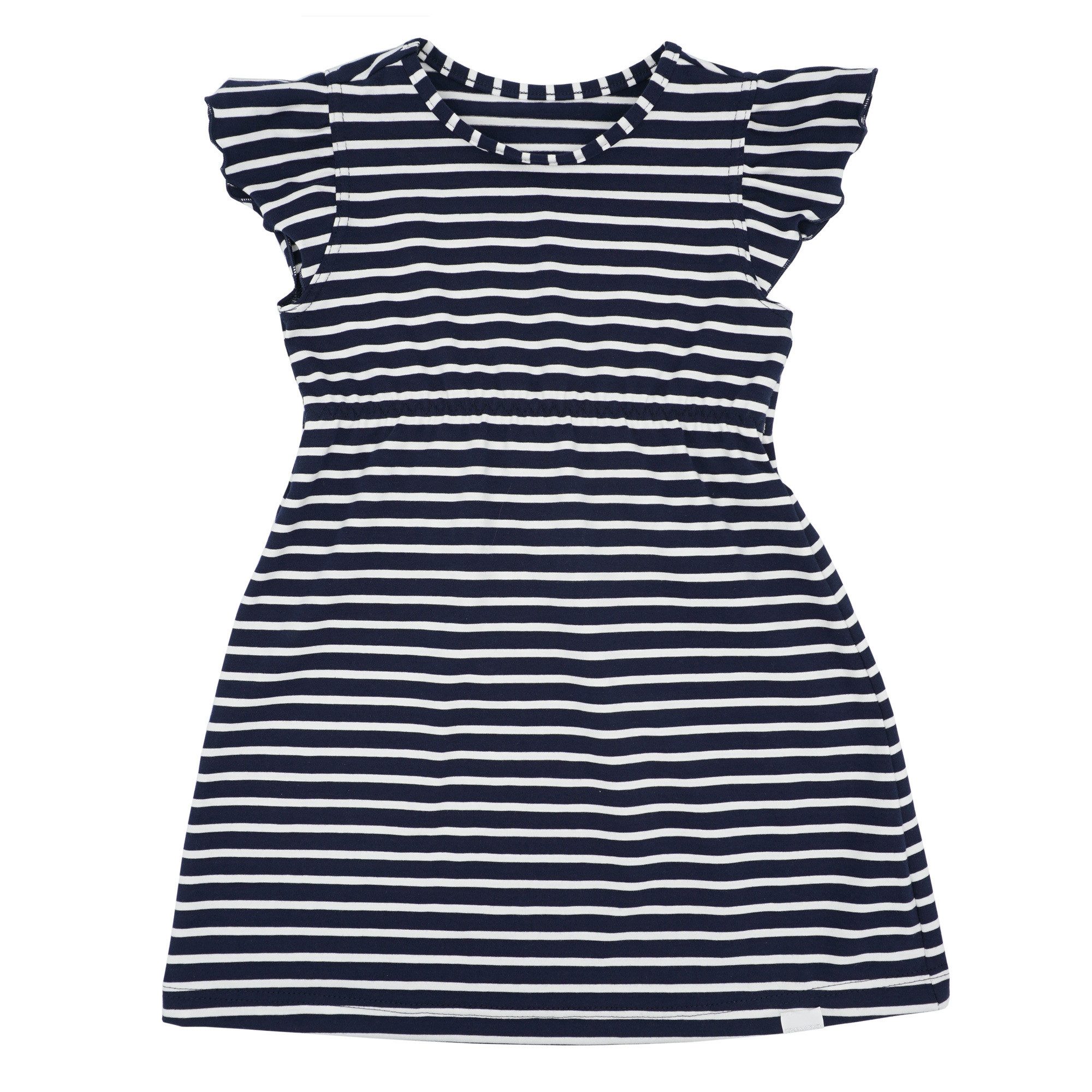 MAXIMO Sommerkleid MINI GIRL-Kleid, A-Linie Jersey bedruckt, Flügelärmel (1-tlg)