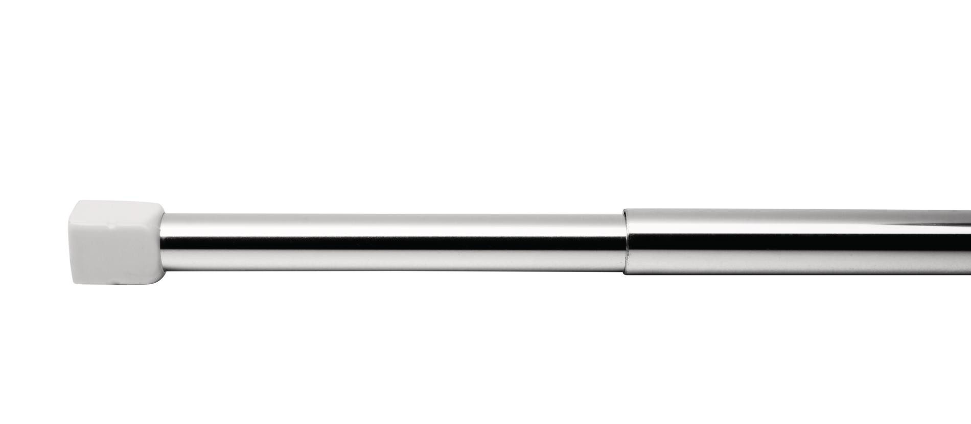 Ridder Duschvorhangstange Duschstange ohne Bohren 'Graz' Ø 19 mmchrom glänzend, Aluminium, Kunststoff