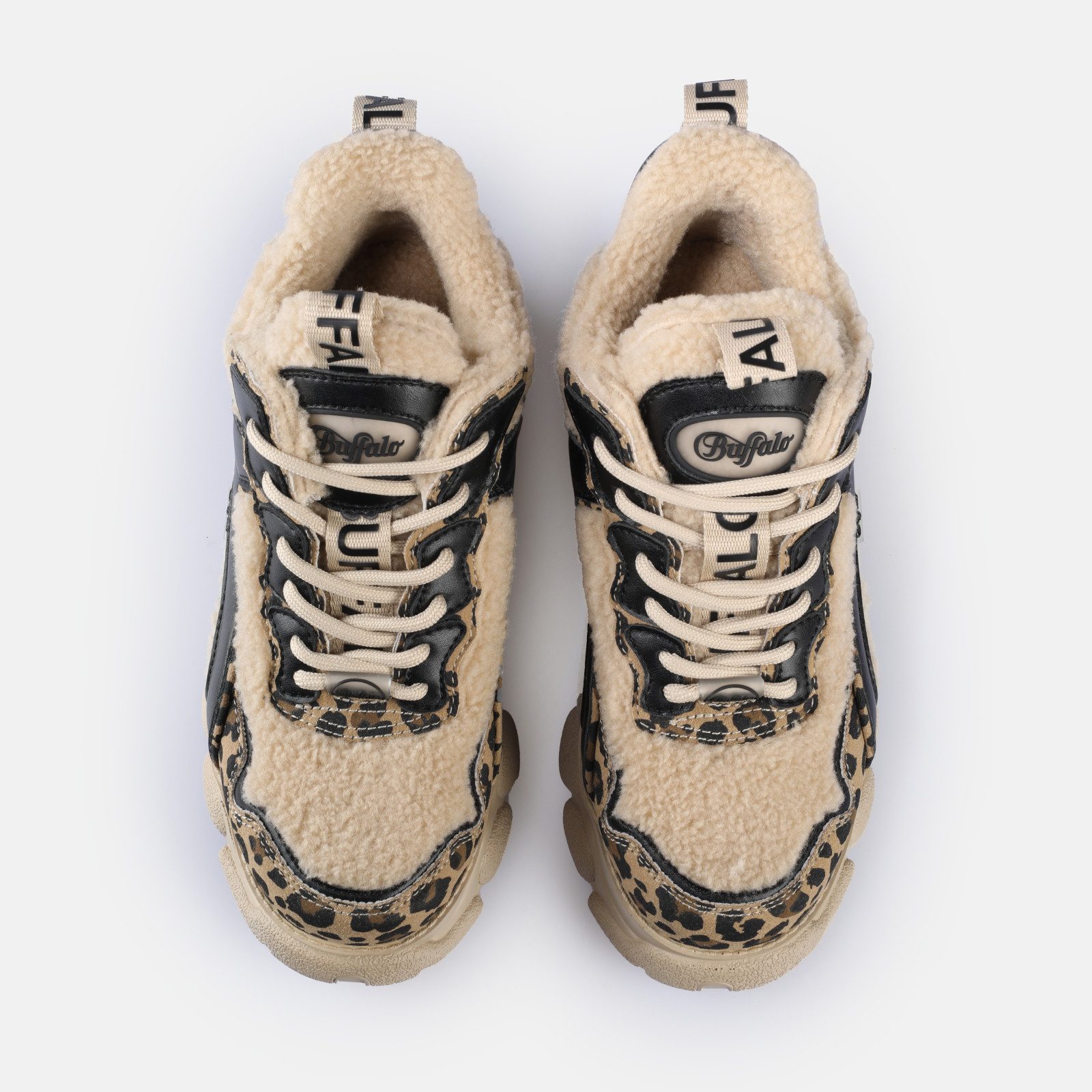 Buffalo CLD CHAI WARM Plateausneaker Freizeitsneaker, Schnürschuh, Halbschuh mit Logoschriftzug
