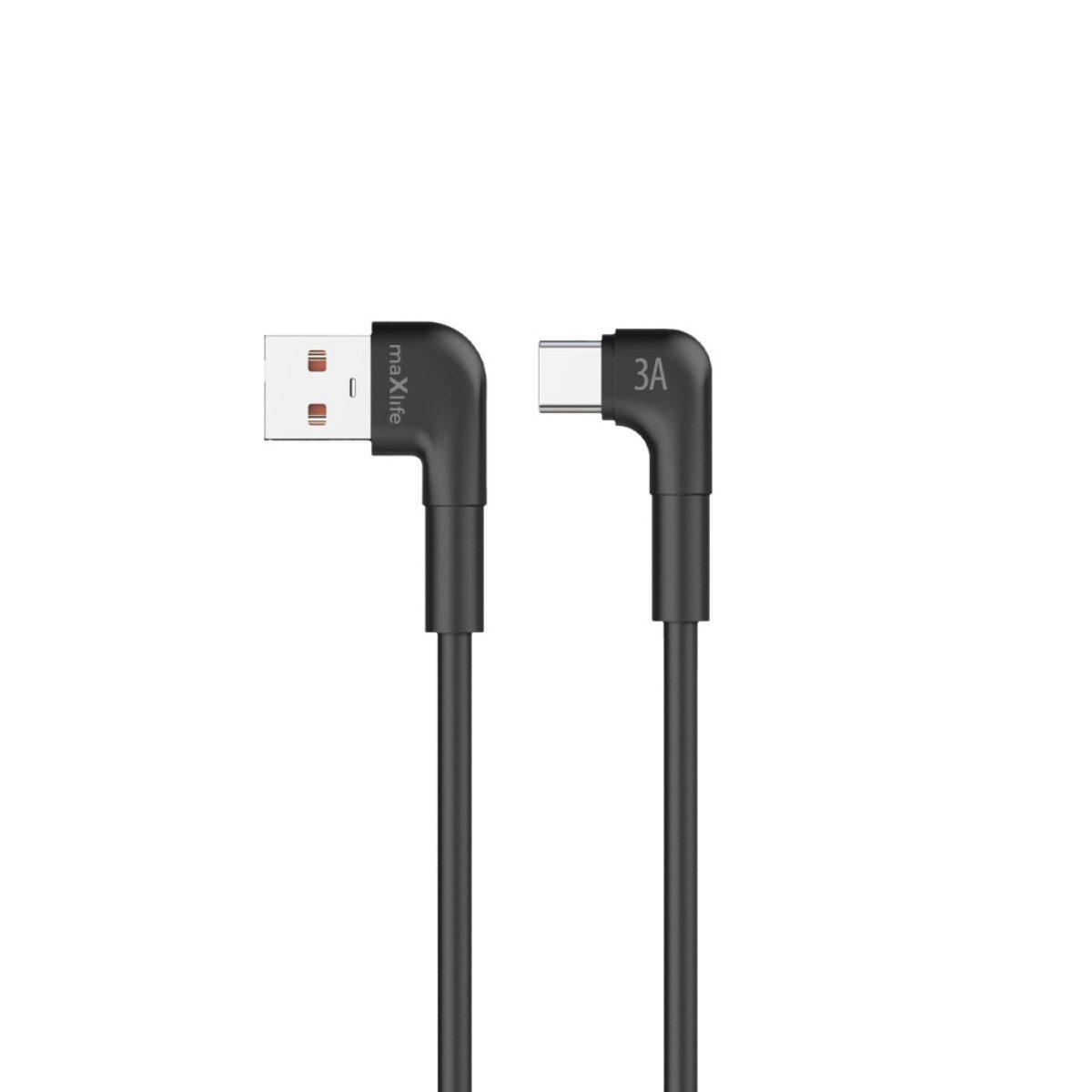 MaXlife MXUC-09 USB-Kabel, USB A, USB C, (100 cm), Gewinkeltes 1 m Kabel für Laden und Datenübertragung