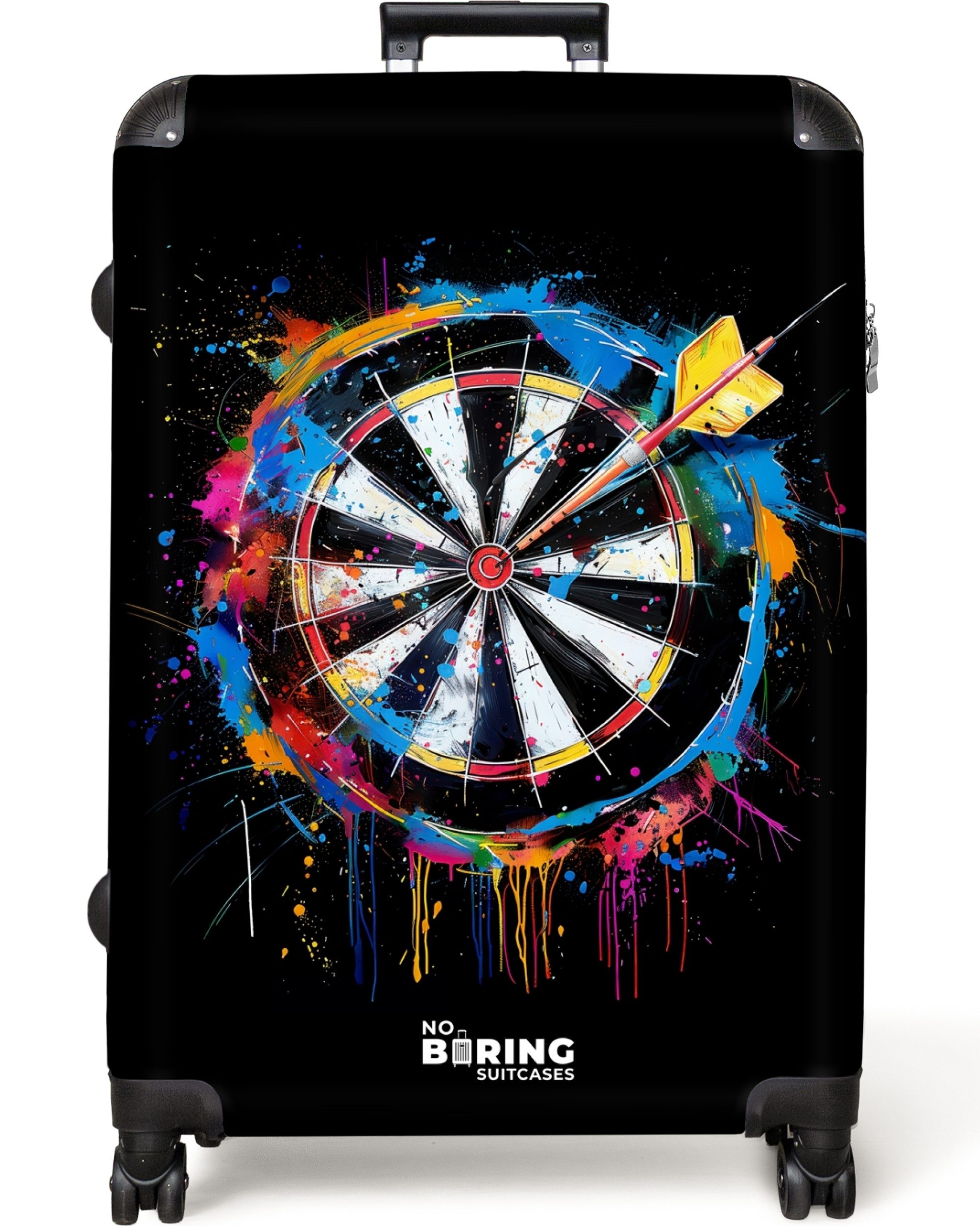 NoBoringSuitcases.com© Hartschalen-Trolley Dartscheibe mit Graffiti 77 günstig online kaufen
