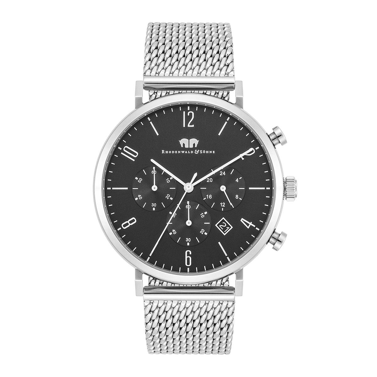 Rhodenwald & Söhne Chronograph Arakon silber Arakon, mit Edelstahl-Armband günstig online kaufen