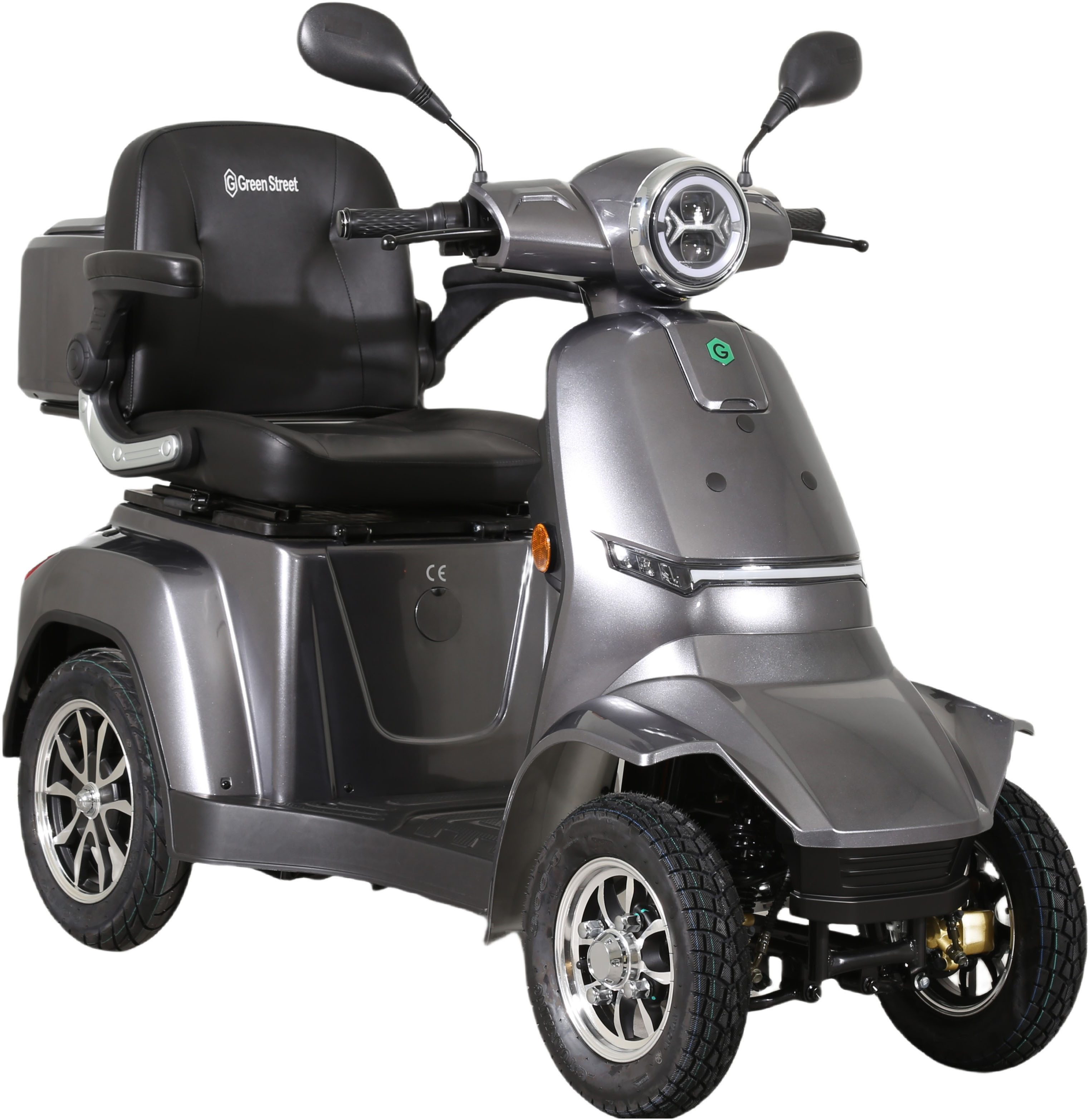 GreenStreet Elektromobil E-Mover Deluxe 1000 W 20 km/h Li-Ion-Akku inkl. Topcase, 1000 W, 20 km/h, inkl. Topcase