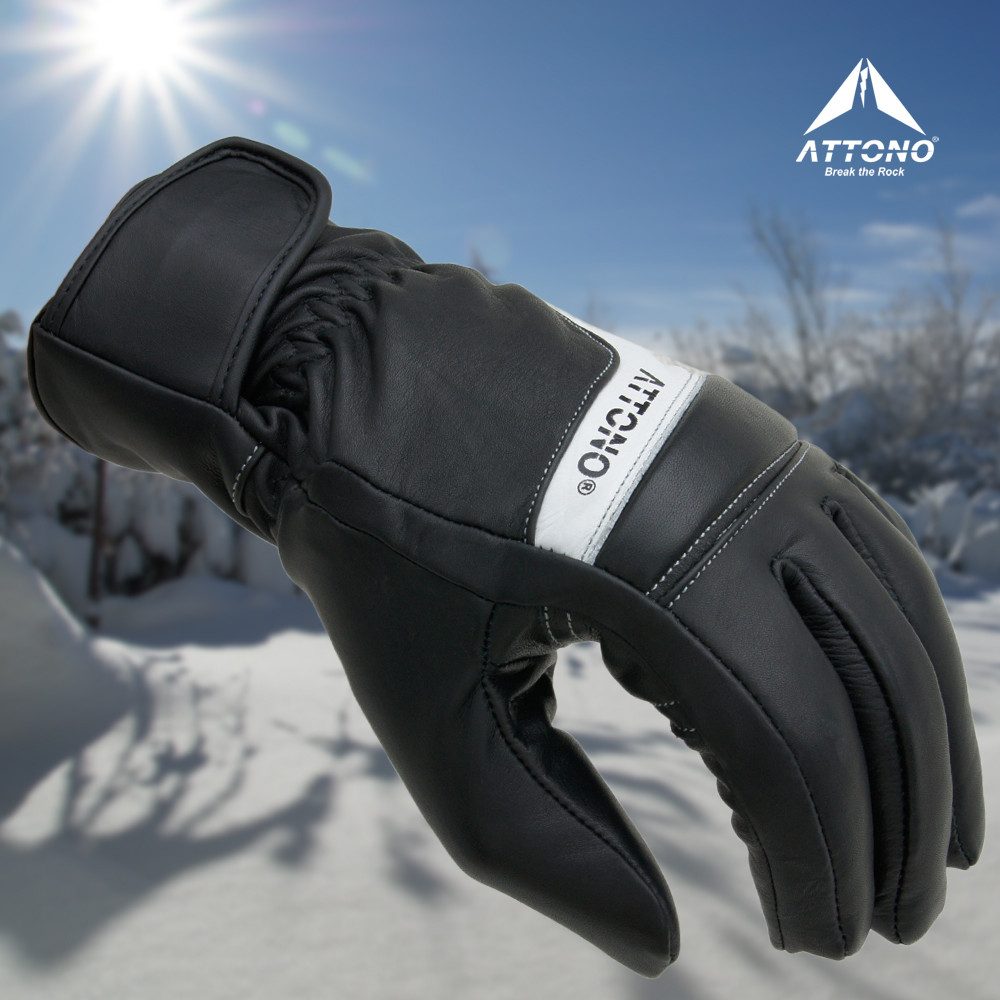 ATTONO Skihandschuhe ATTONO Skihandschuhe Leder Ski Racing Winterhandschuhe