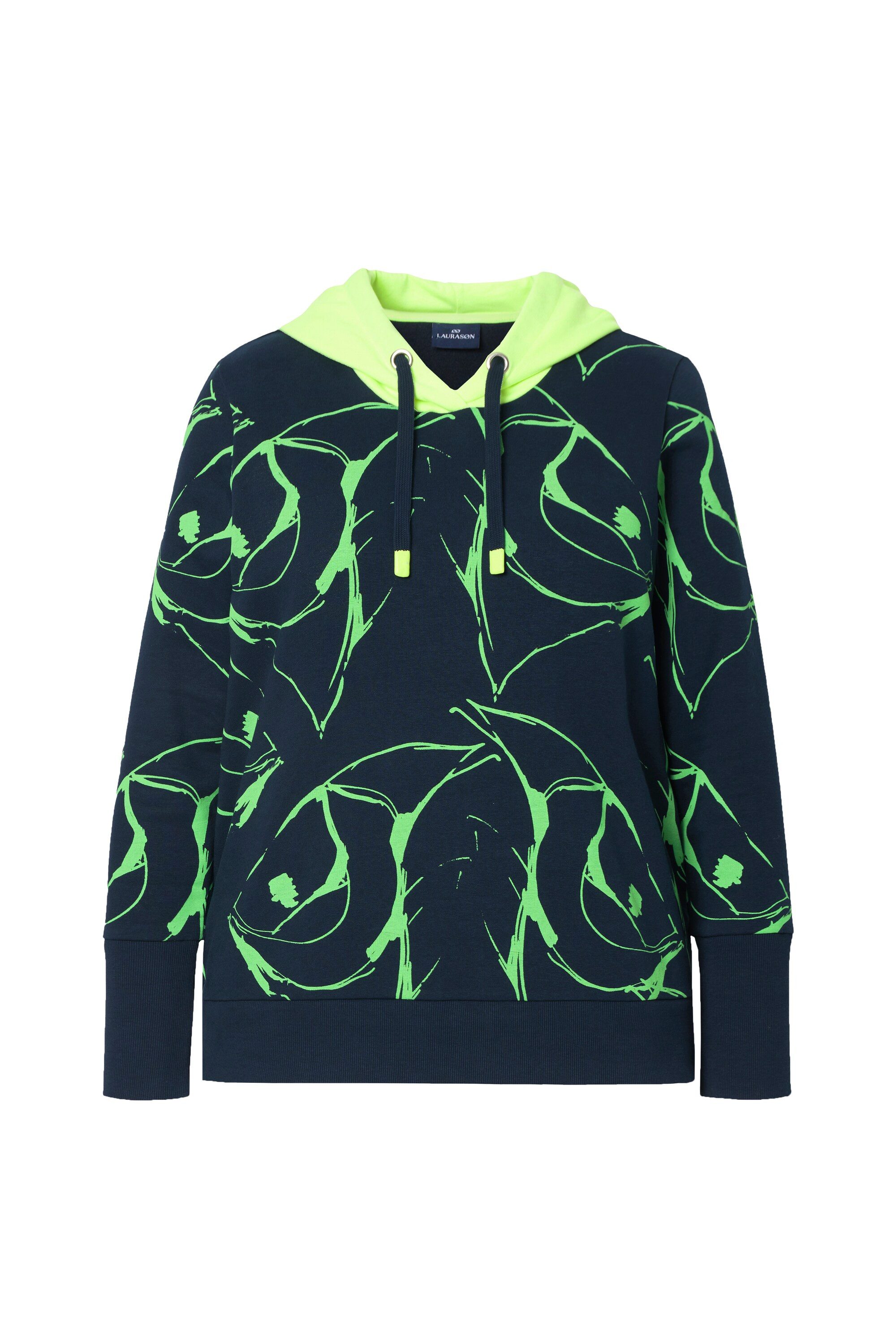 Laurasøn Sweatshirt Sweatpullover Kapuze Langarm allover Print günstig online kaufen