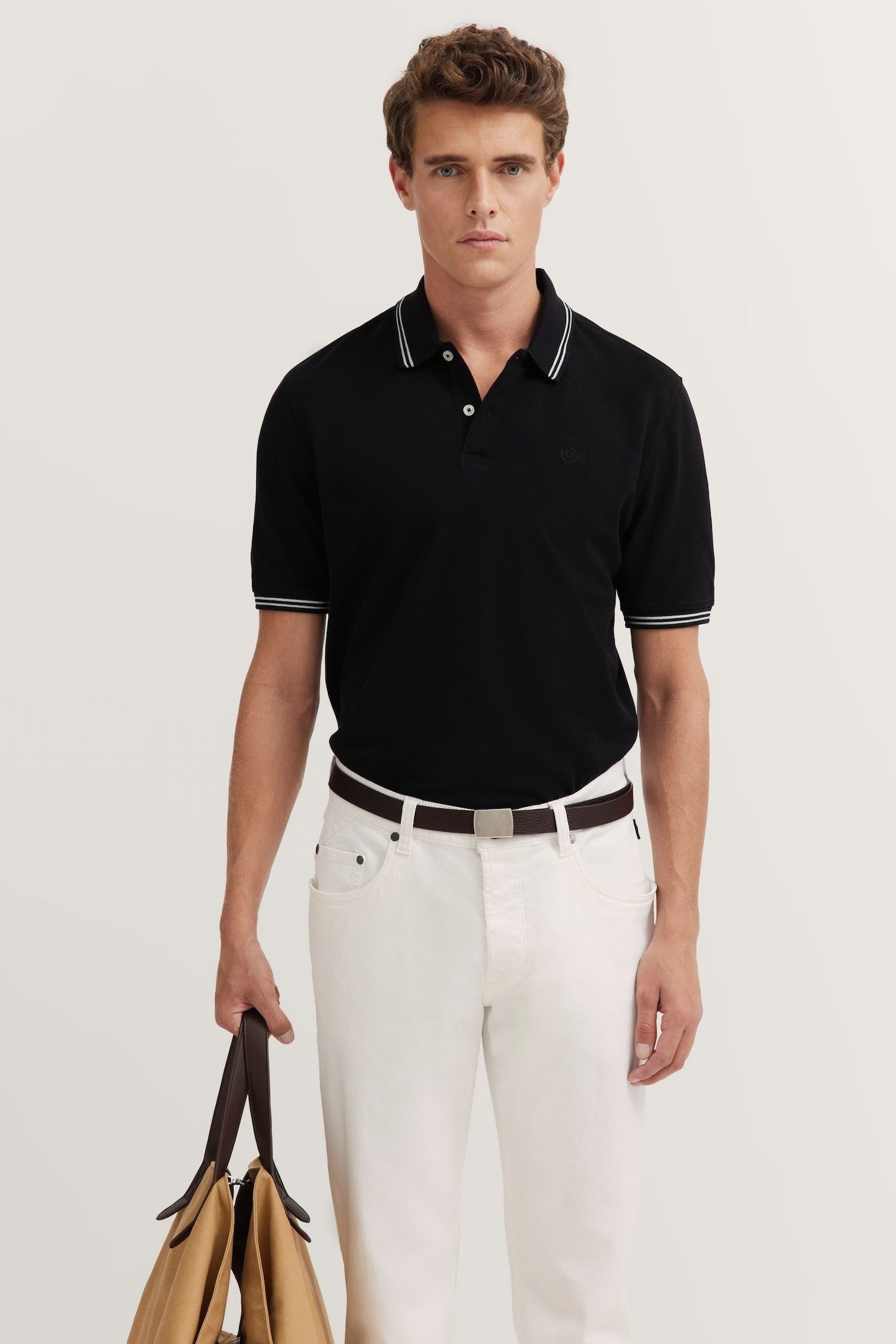 bugatti Poloshirt mit Kontraststreifen und Bruststickerei günstig online kaufen