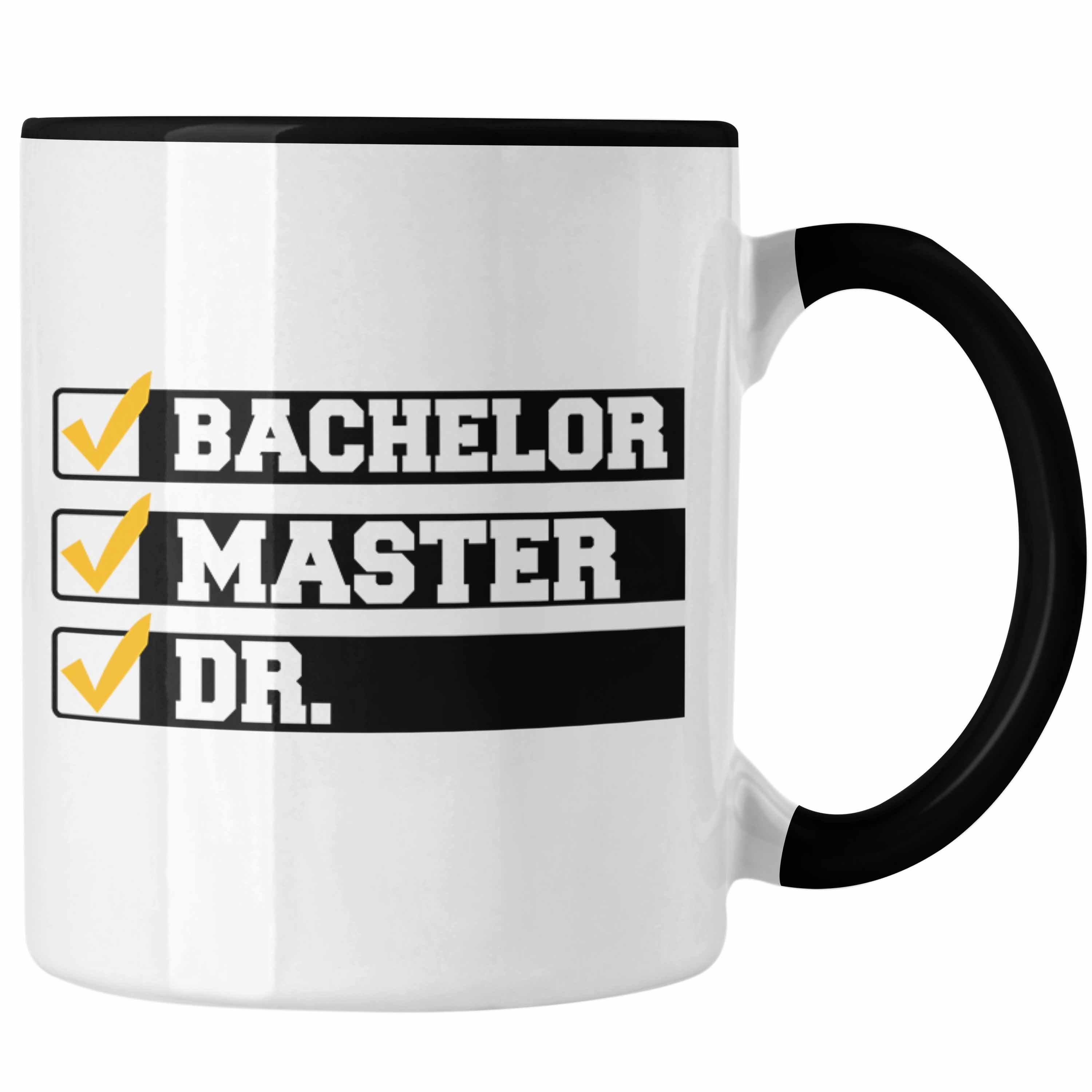 Trendation Tasse Doktortitel Bestanden Tasse Geschenk Schwarz