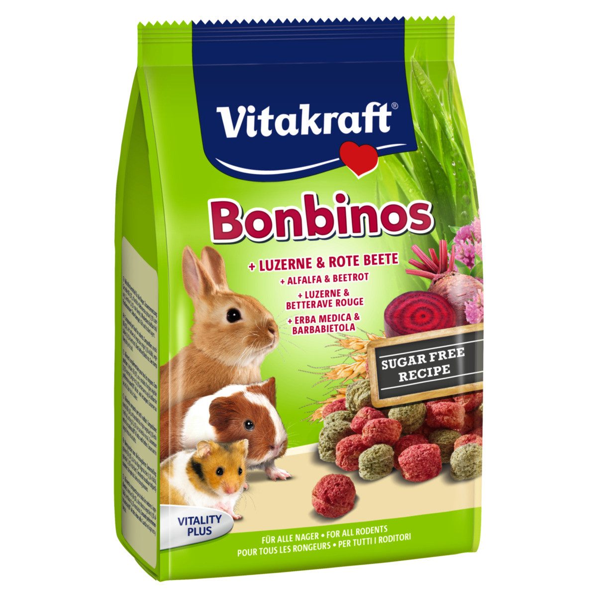Vitakraft Bonbinos Rote Beete/Luzerne 40 g, Snack für: Kleintier