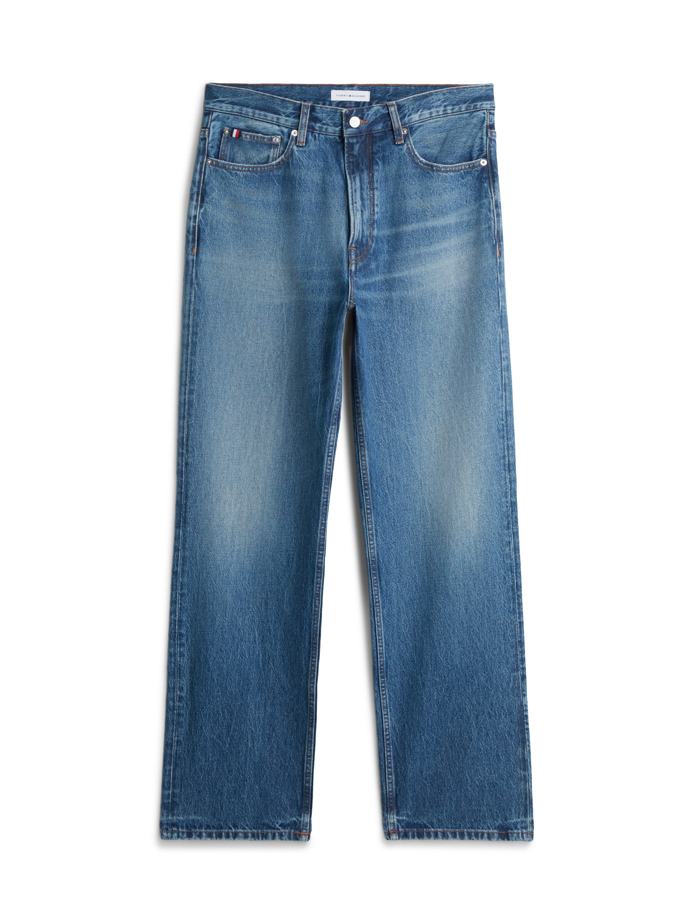 Tommy Hilfiger Straight-Jeans RIVER RELAXED CHARLIE BLUE aus Baumwoll-Denim, Relaxed Fit – Bild 5 von 5