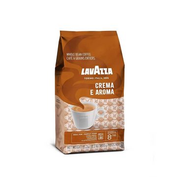 Lavazza Kaffee- /Teestation LAVAZZA CREMA E AROMA Kaffeebohnen, 1l Kaffeekanne, 1kg Kaffeebohnen geeignet für Vollautomaten, Arabica- und Robustabohnen