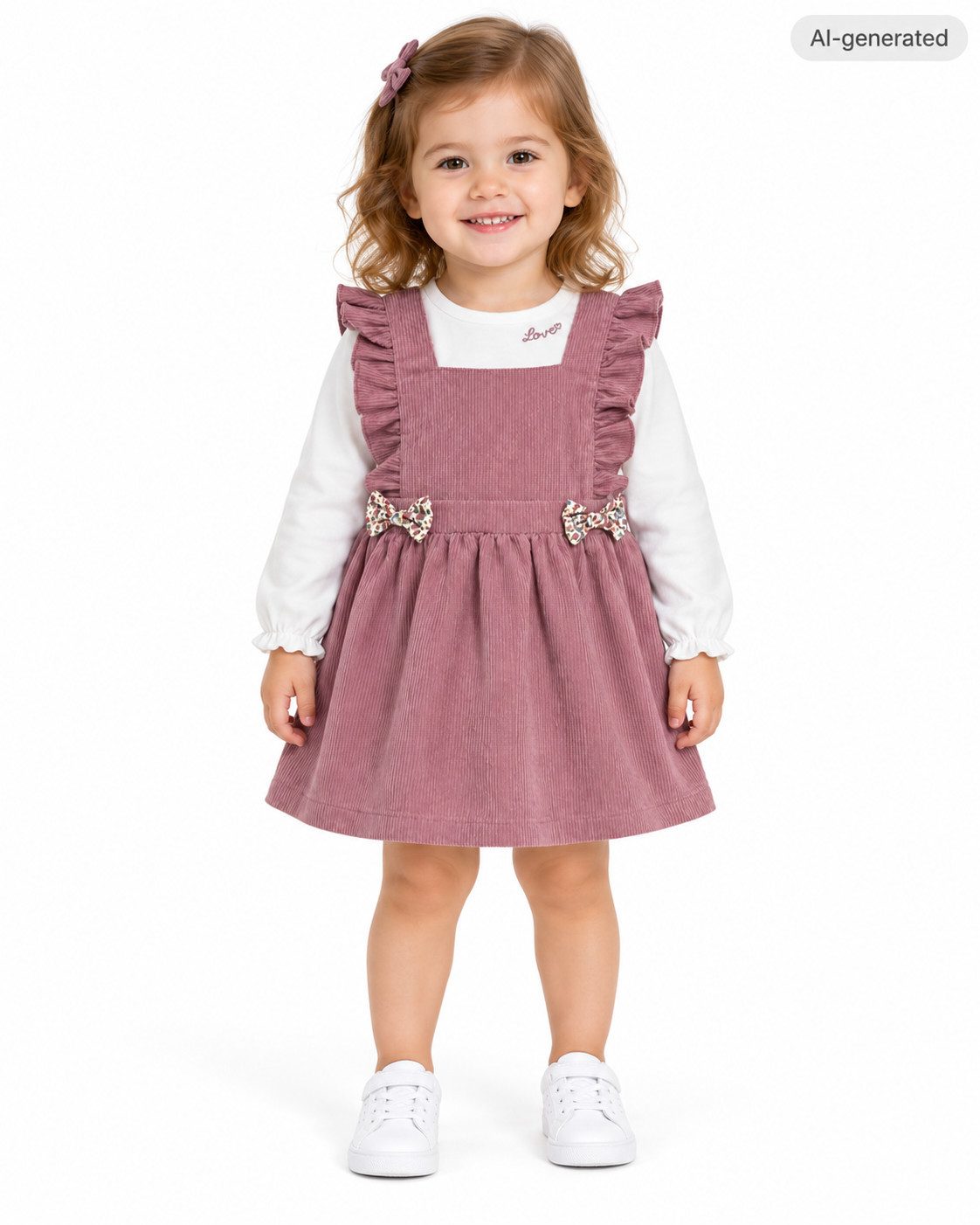 Girls Fashion Cordrock 2-teiliges Set mit Kleid & Langarmshirt M1537 (Set, Langarmshirt und Kleid)
