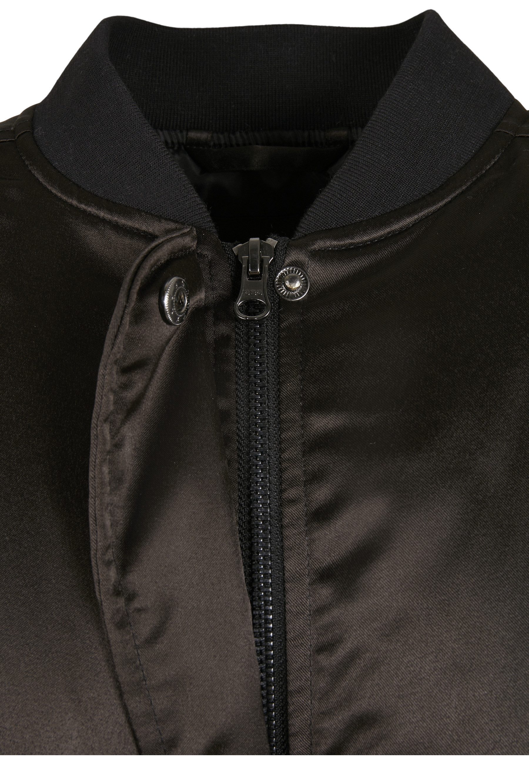 URBAN CLASSICS Bomberjacke Urban Classics Damen Ladies Short Oversized Satin Bomber Jacket (1-St)