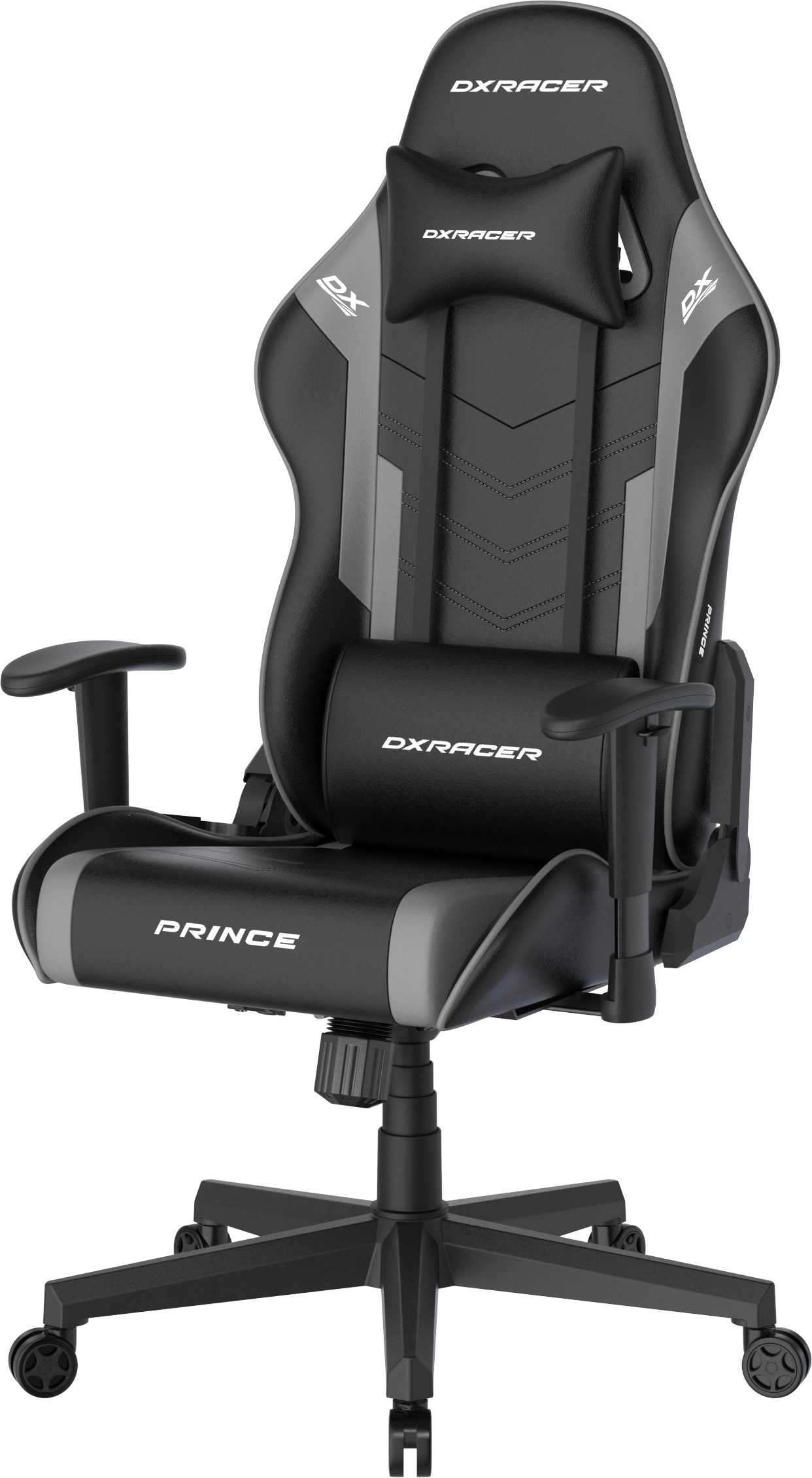 Gaming Chair Prince Regular L, PVC, schwarz grau