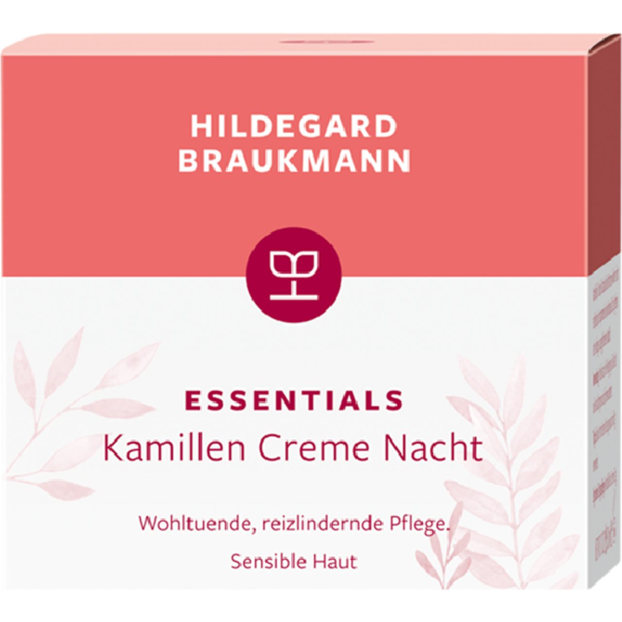 Hildegard Braukmann Nachtcreme Essentials Kamillen Creme Nacht, Reizlindernde Pflege für sensible und gereizte Hau
