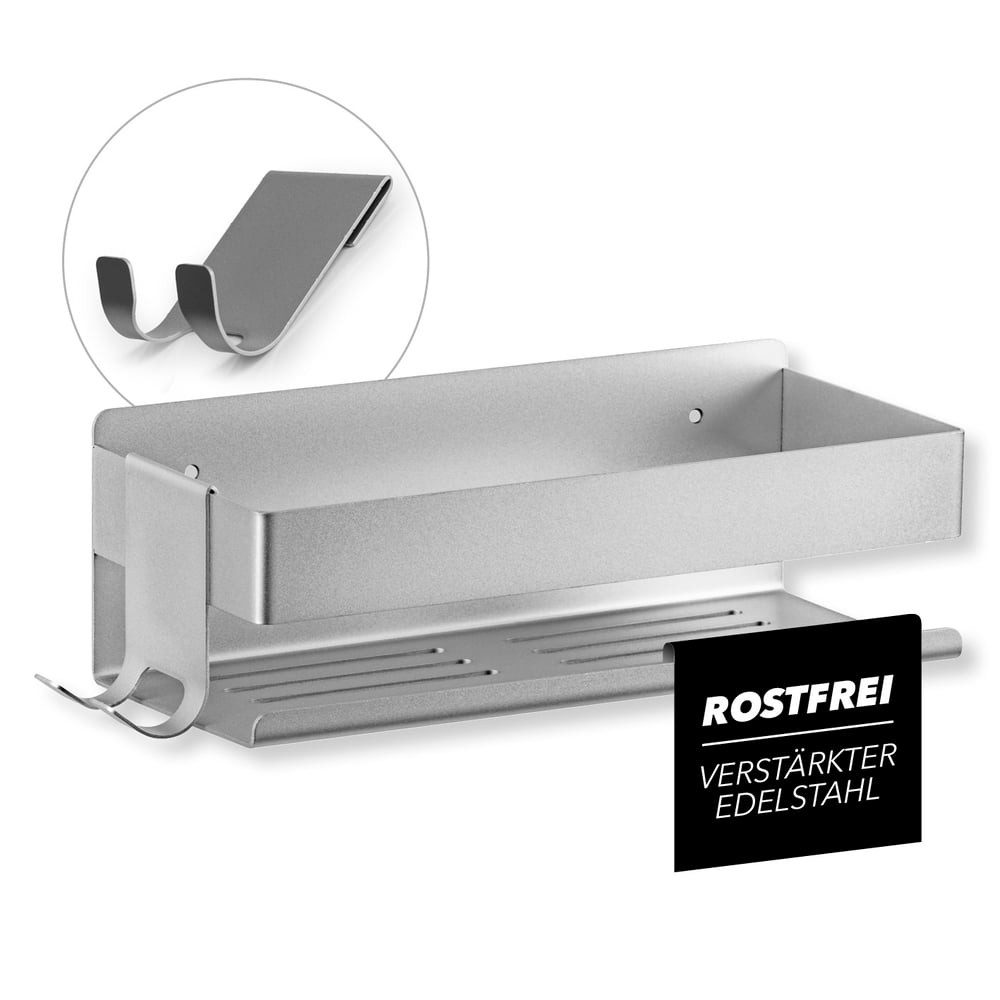 Benkstein Duschablage Dusch-Organizer zum Kleben oder Bohren, 1-tlg., für S günstig online kaufen