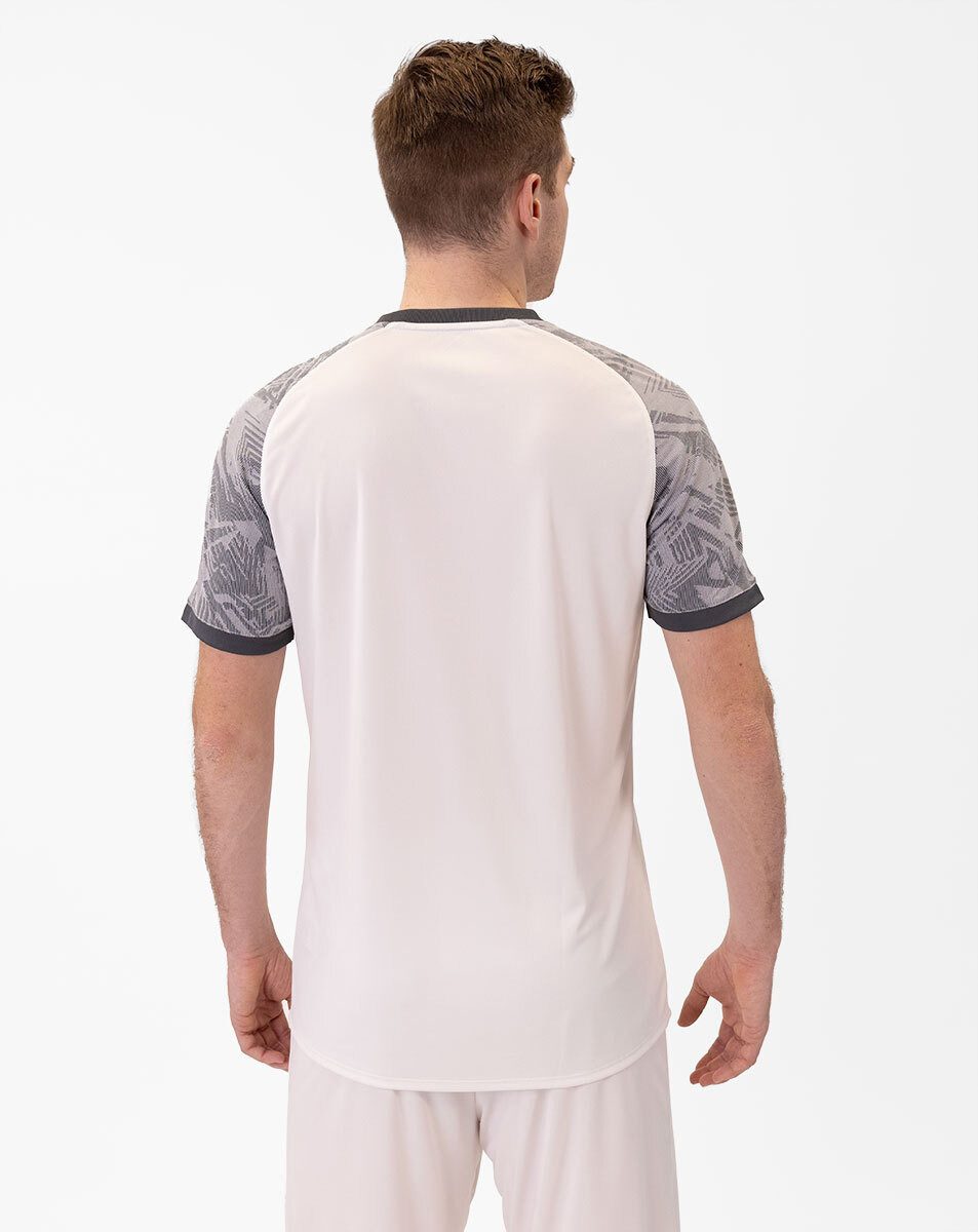Jako T-Shirt Trikot Iconic (Polyester-Interlock) weiss/hellgrau/anthrazitgr günstig online kaufen