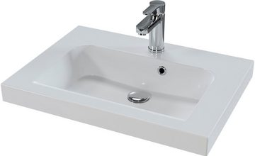 Saphir Waschtisch Serie Balto Mineralmarmor-Waschtisch mit Unterschrank, 64,4 cm breit (2-St), Waschplatz mit 2 Schubladen, Badschrank in verschiedenen Ausführungen