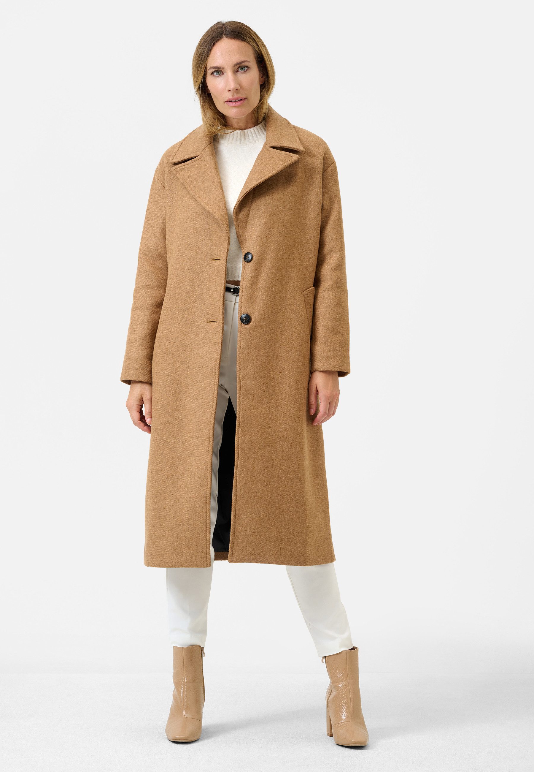 RICANO Wollmantel Tiziana Damen Wollmantel mit Reverskragen günstig online kaufen