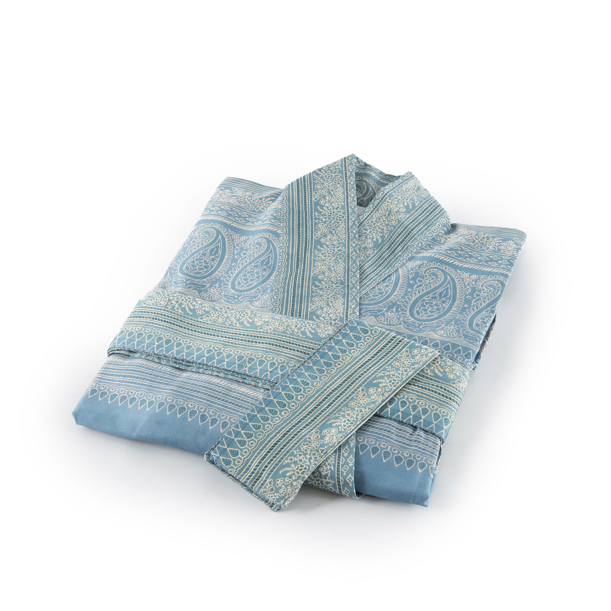 Bassetti Kimono Brunelleschi, kniebedeckend, Baumwolle, Gürtel, aus satinierter Baumwolle