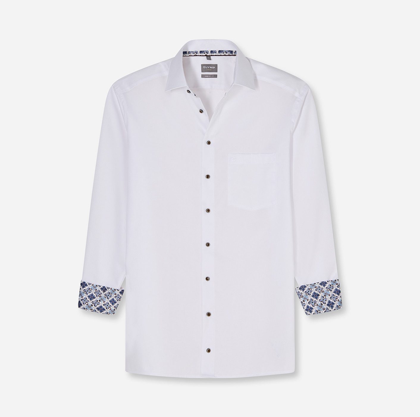 OLYMP Langarmhemd Luxor Businesshemd, comfort fit, New-Kentkragen