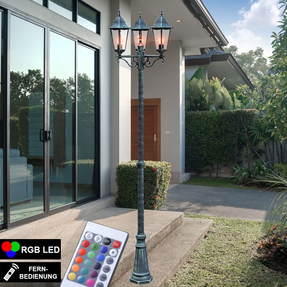 etc-shop LED Außen-Stehlampe, Außen Leuchte Kandelaber Steh Lampe  Fernbedienung im Set inklusive RGB LED Leuchtmittel online kaufen | OTTO