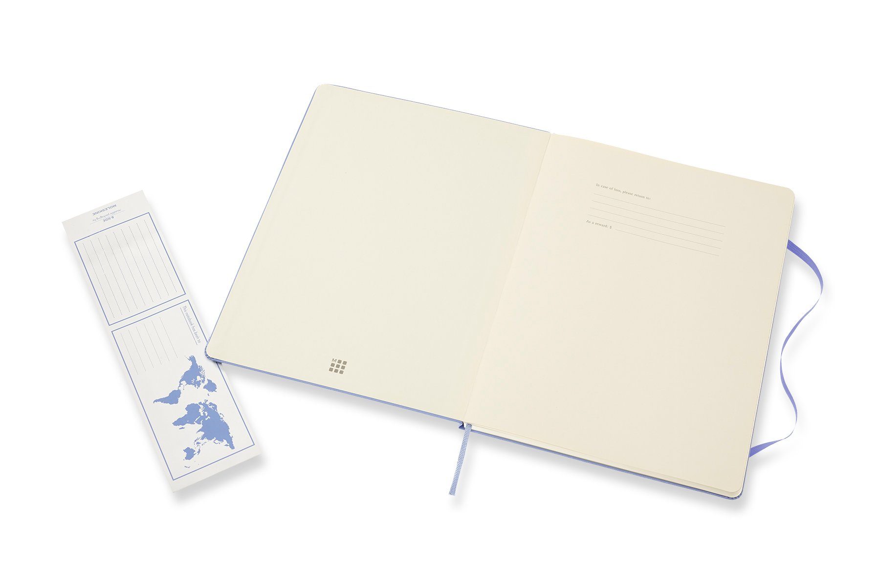 Collection XL - 70g-Papier Einband mit Classic festem Hortensien Blau (19x25) MOLESKINE - Notizbuch,