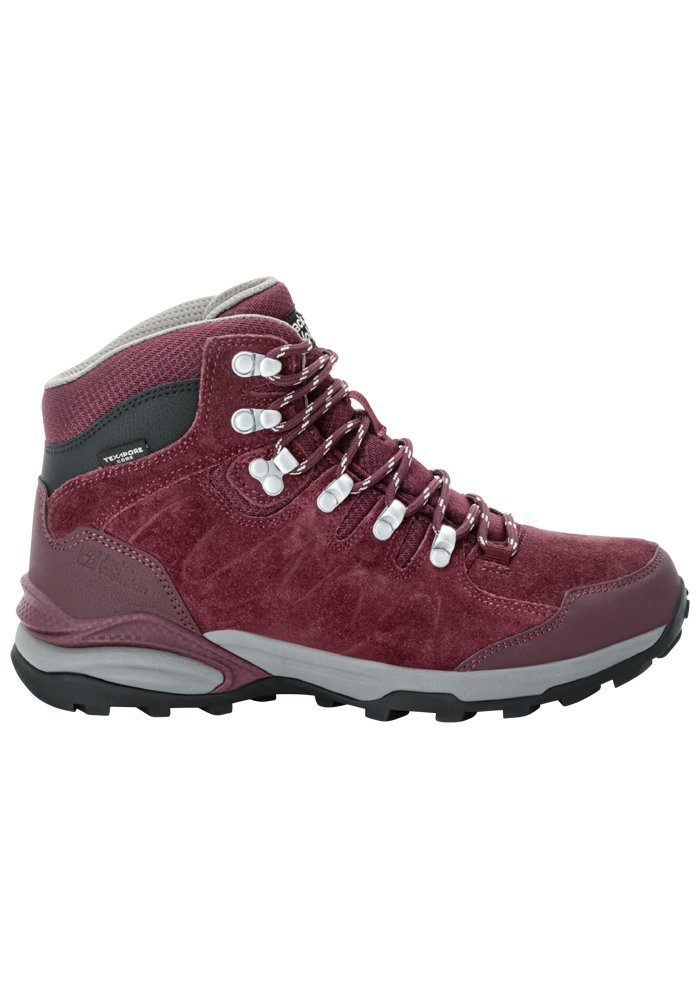 Jack Wolfskin REFUGIO TEXAPORE MID W Hikingschuh dark-maroon