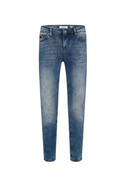 SOCCX Slim-fit-Jeans mit Schlitz am Saum
