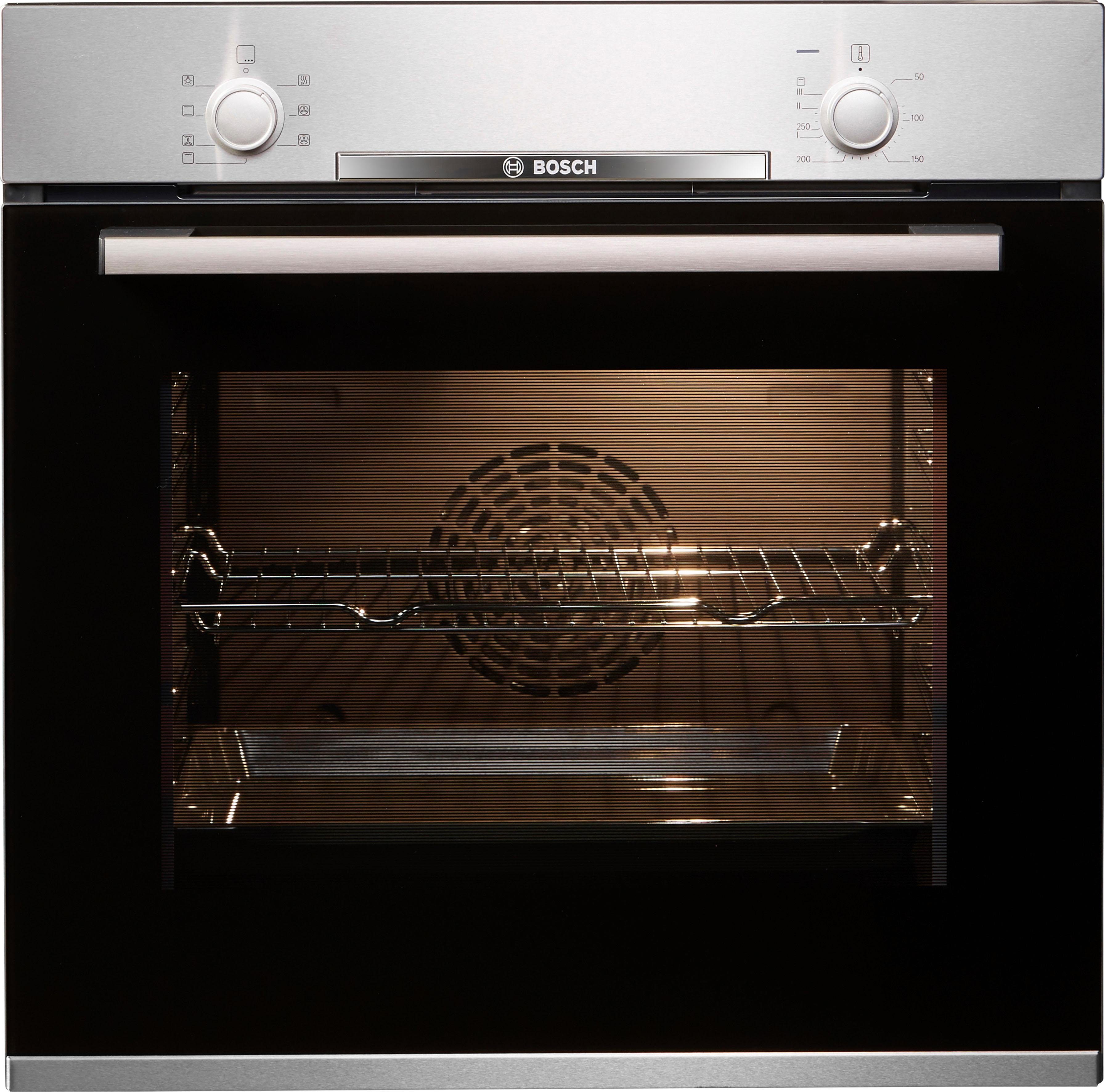 BOSCH Einbaubackofen 2 HBA530BR1, mit Teleskopauszug nachrüstbar, ecoClean Direct